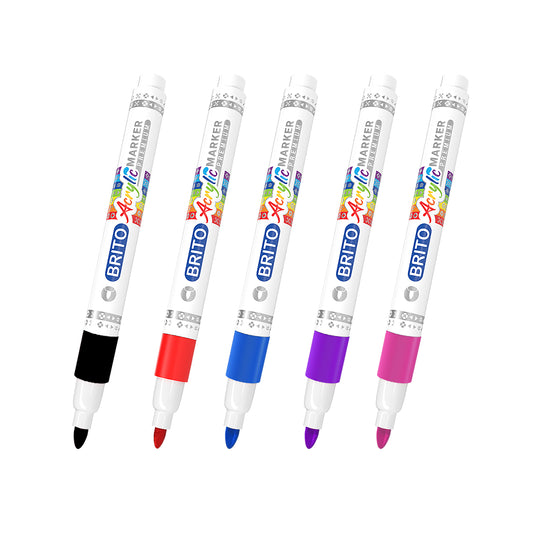 Premium Acrylic Markers – Box of 12