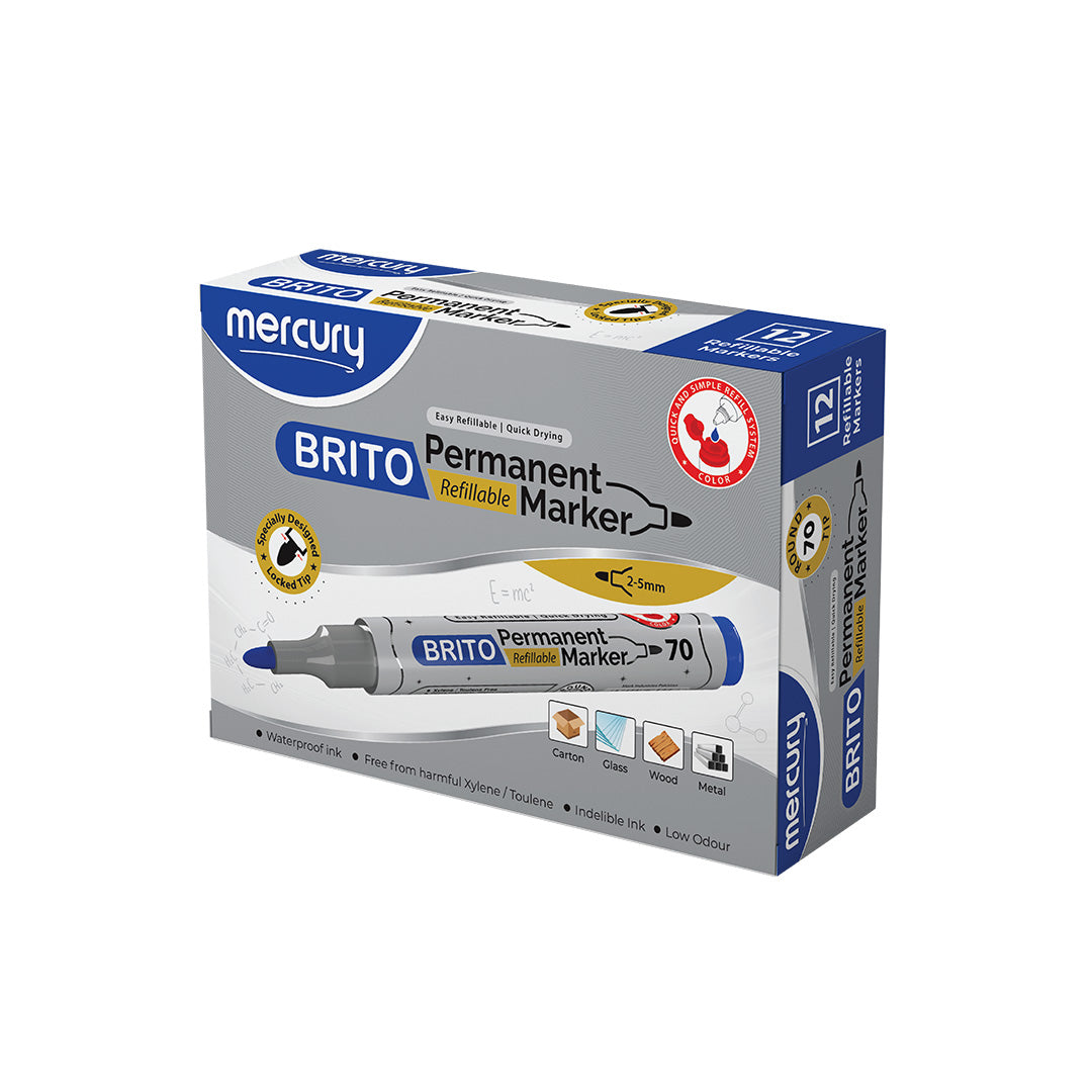 Brito Permanent Marker (Round Tip)