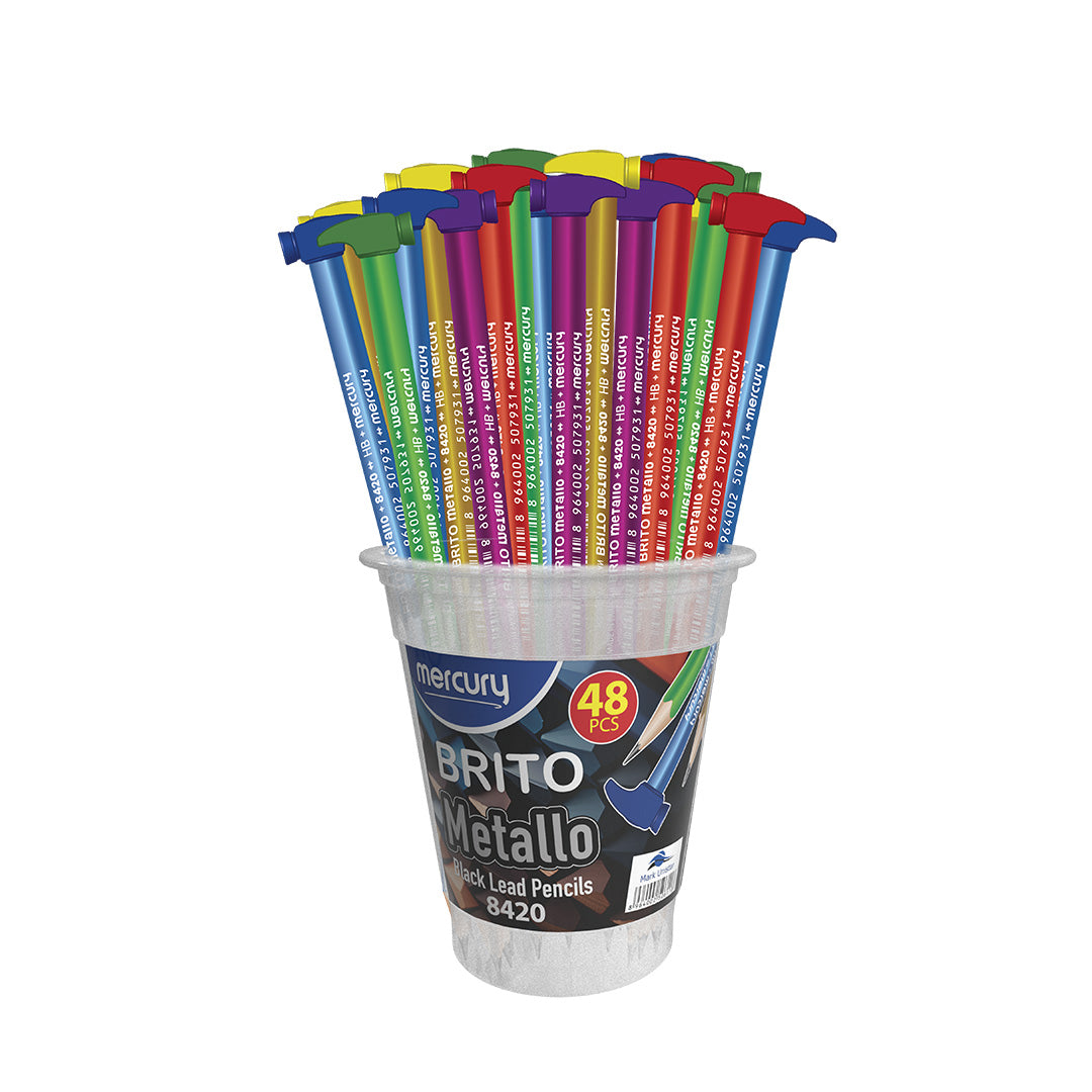 Metallo Eraser Topper Jar