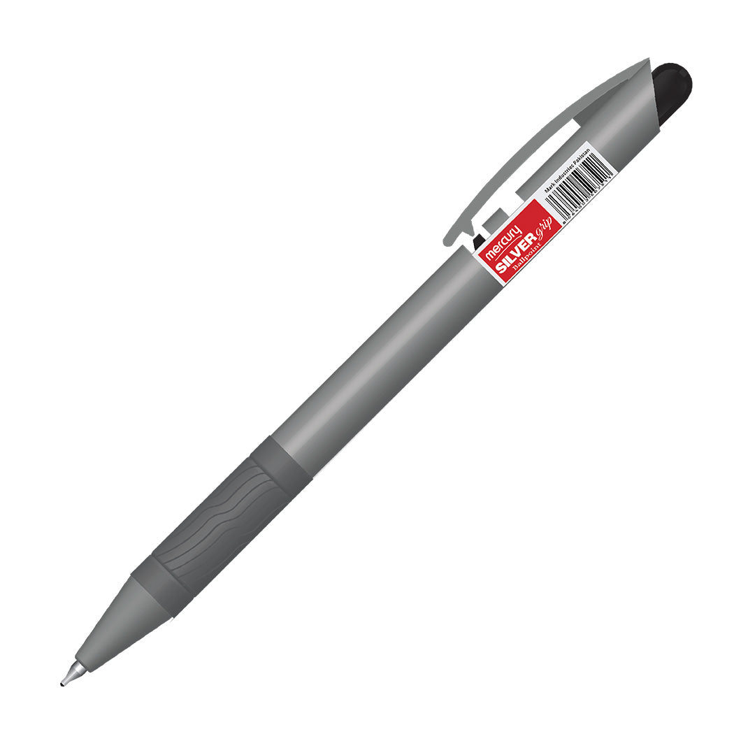 Silver Grip Ballpoint Pen