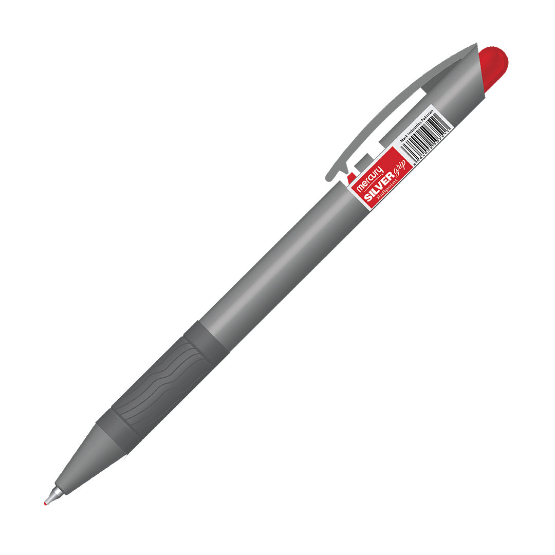 Silver Grip Ballpoint Pen