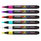Brito Premium Acrylic Brush Markers — Flexible Brush Tip | Vibrant Colors | Works on 50+ Surfaces